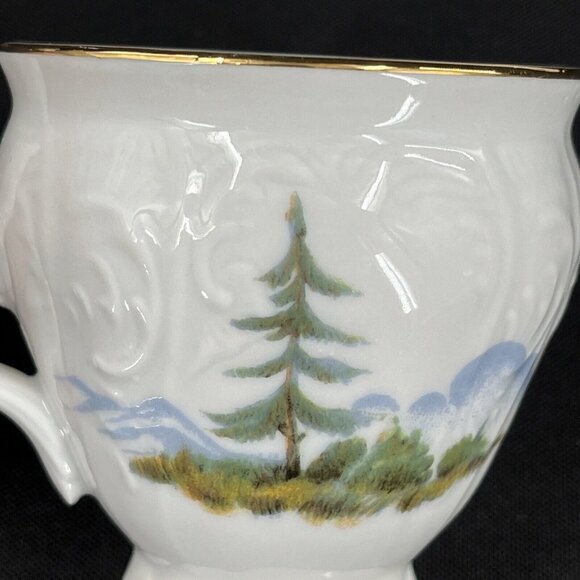 Bernodotte Czech Republic Wildlife Hare‎ Espresso Demitasse Cup and Saucer - Picture 8 of 10